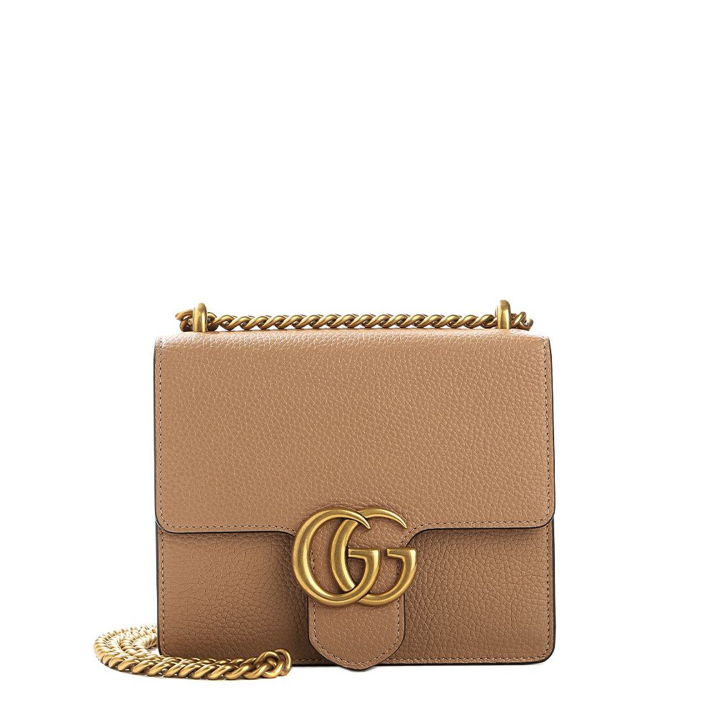 Bolso de hombro de piel GG Marmont
