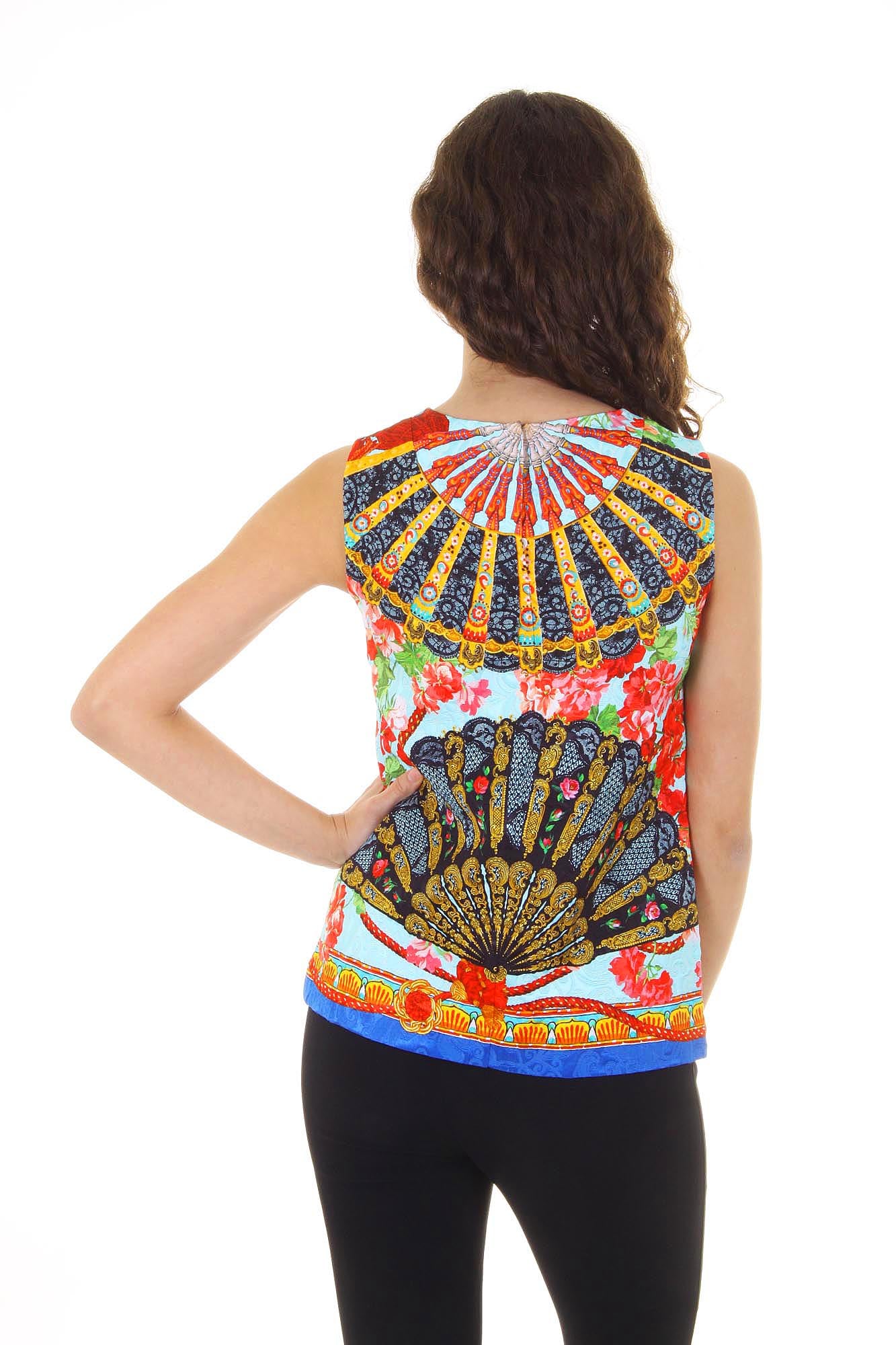 Camiseta sin mangas Dolce & Gabbana para mujer F7M57T FPMQV X0800