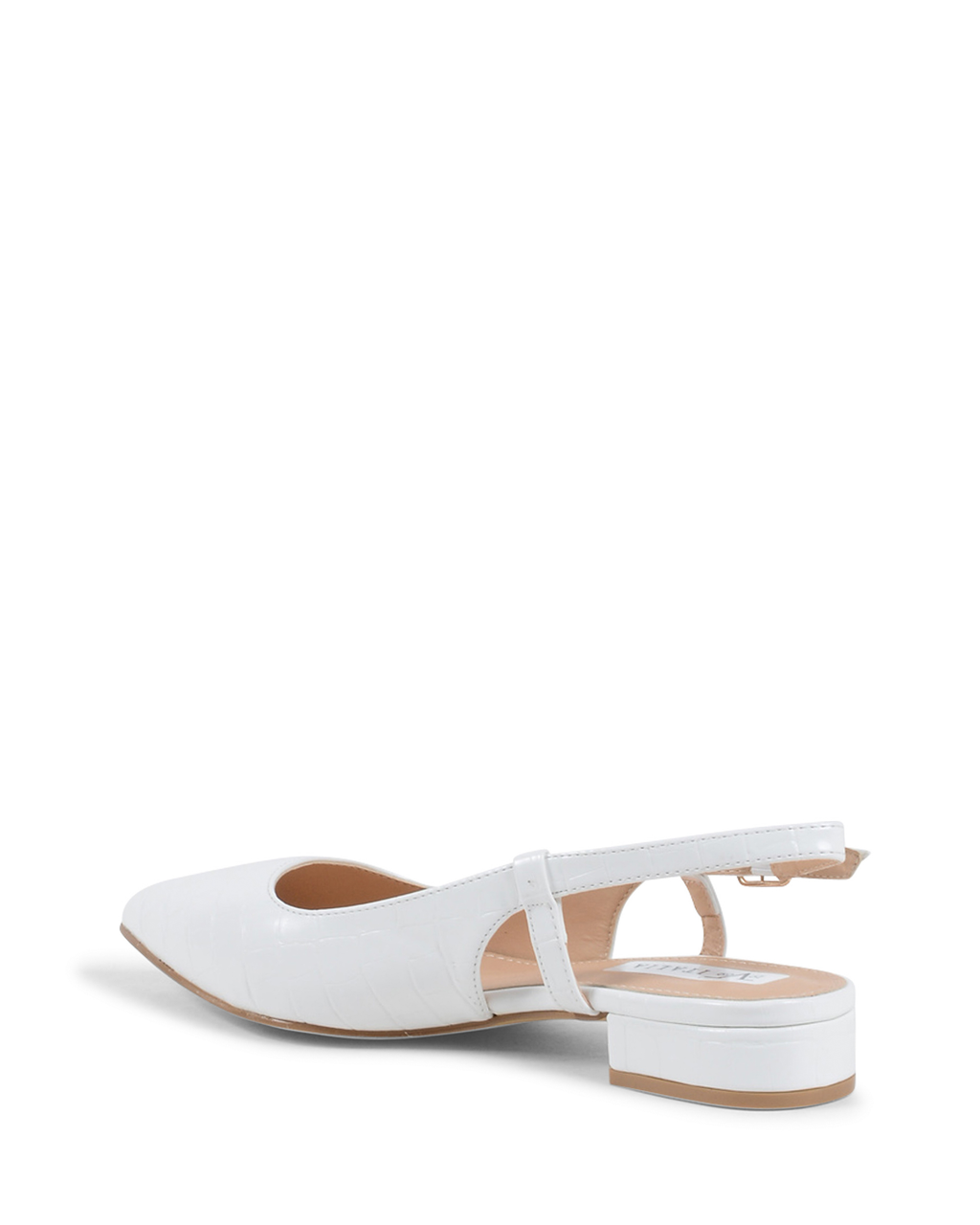 19V69 Italia Bailarina destalonada para mujer blanca V81831 BLANCO