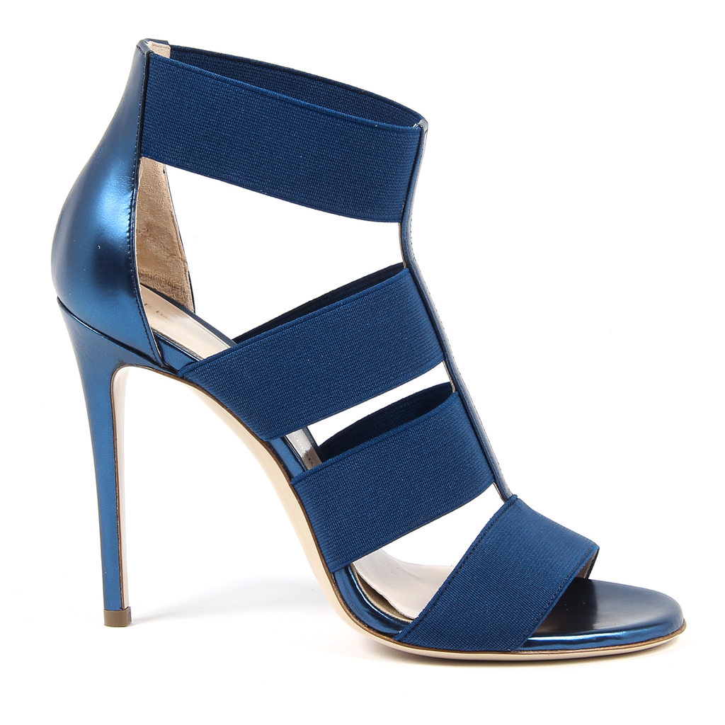 V 1969 Italia Womens Ankle Strap Sandal Blue ELSA