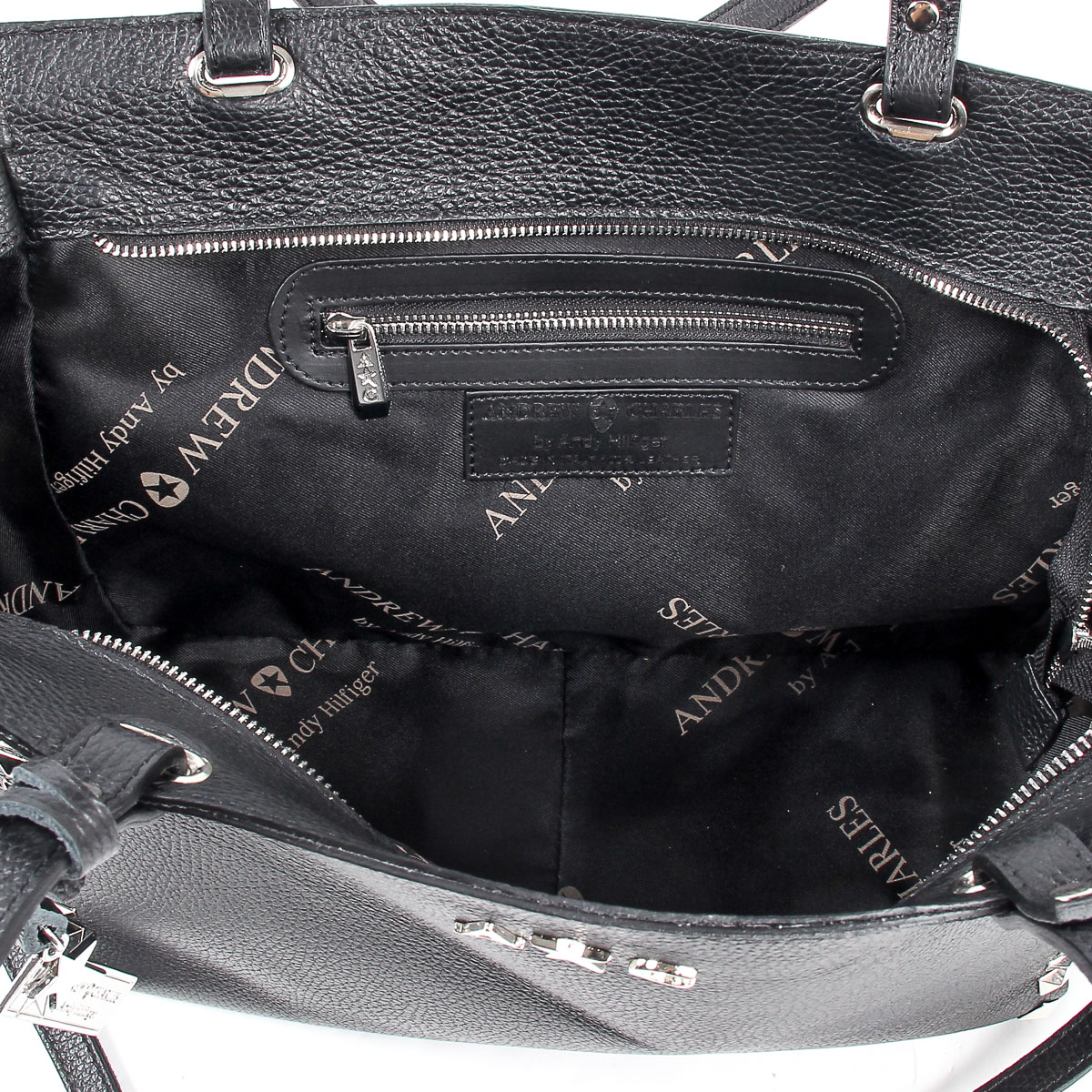 Andrew Charles Womens Handbag Black JASMIN