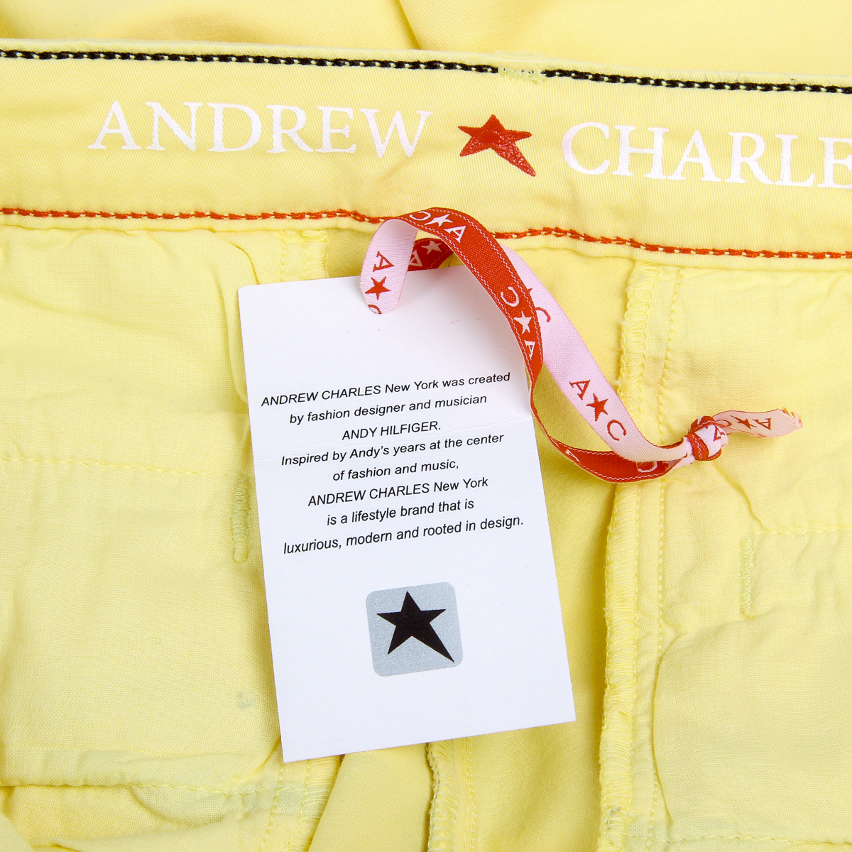 Pantalones de mujer Andrew Charles amarillos PENDA
