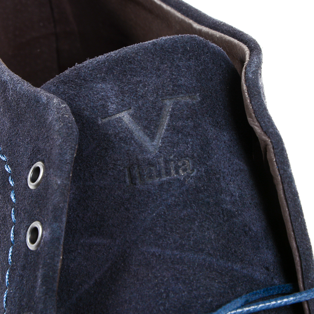 19V69 Italia Botín para hombre Azul 930 CAMOSCIO AZUL