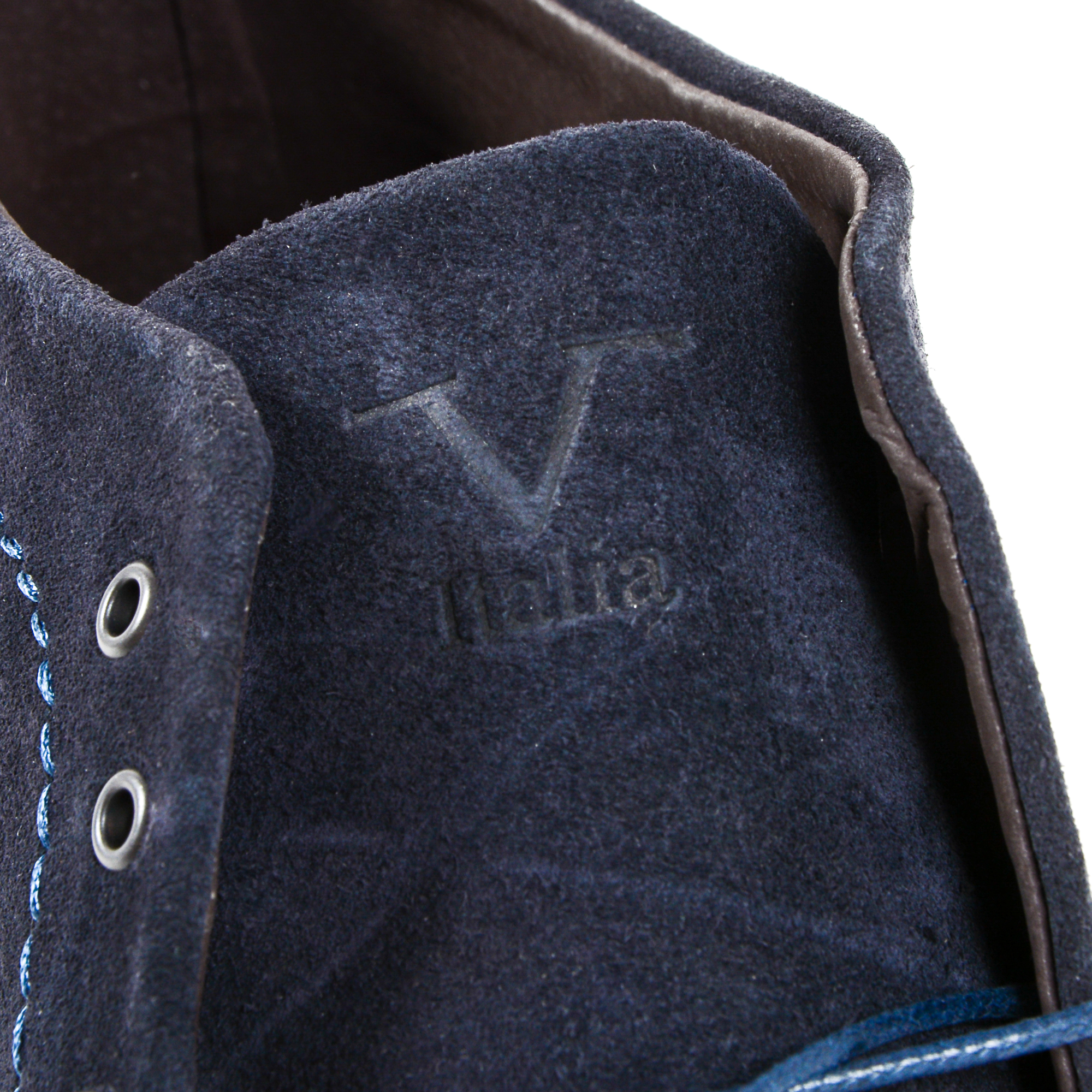19V69 Italia Botín para hombre Azul 930 CAMOSCIO AZUL