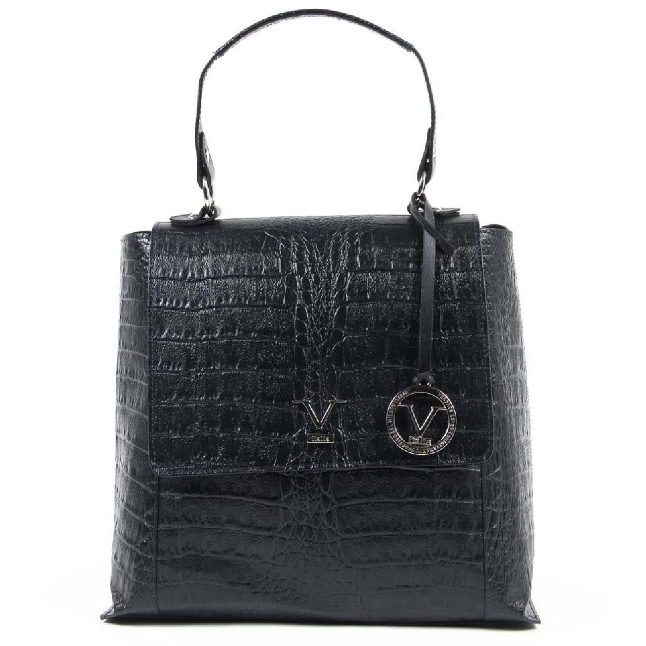 Bolso de mano para mujer V 1969 Italia ARC01 MOIRA COCCO BLUE