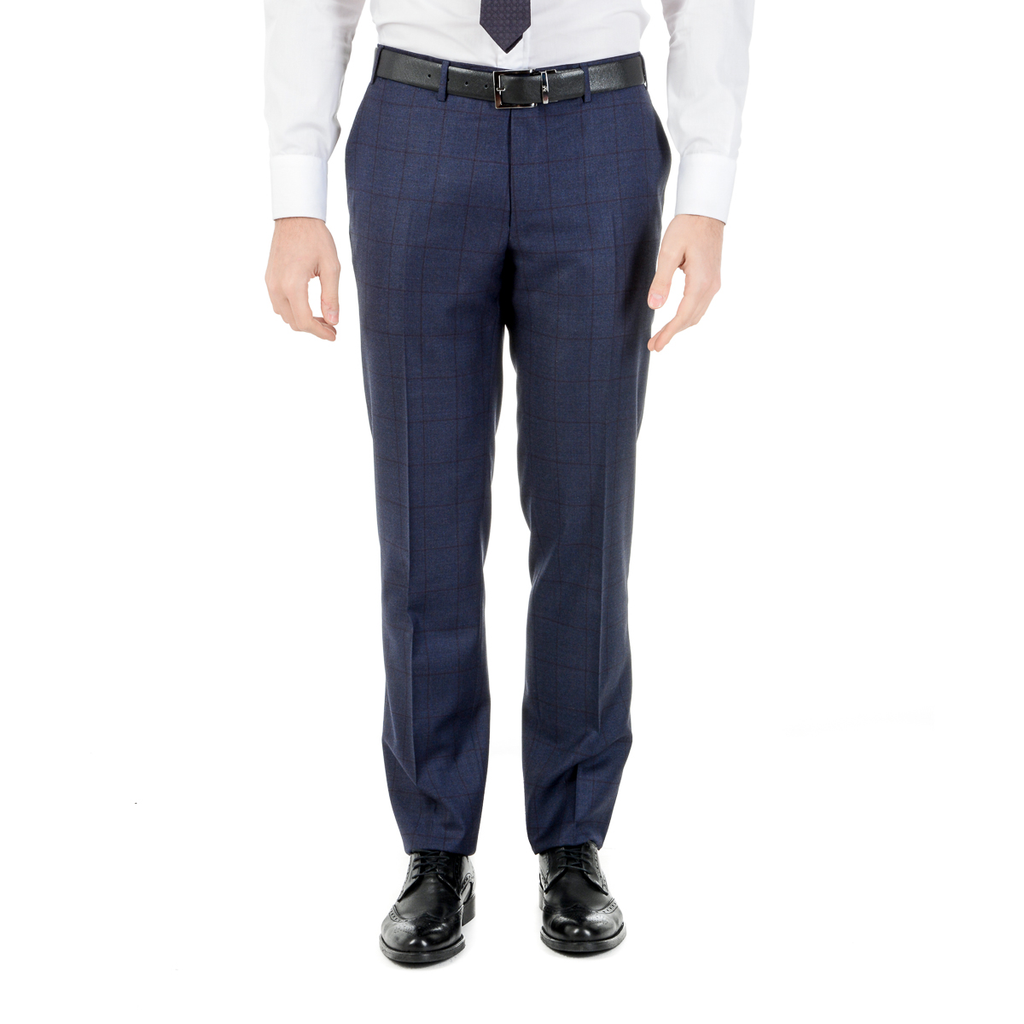 Canali Mens Suit Long Sleeves Dark Blue