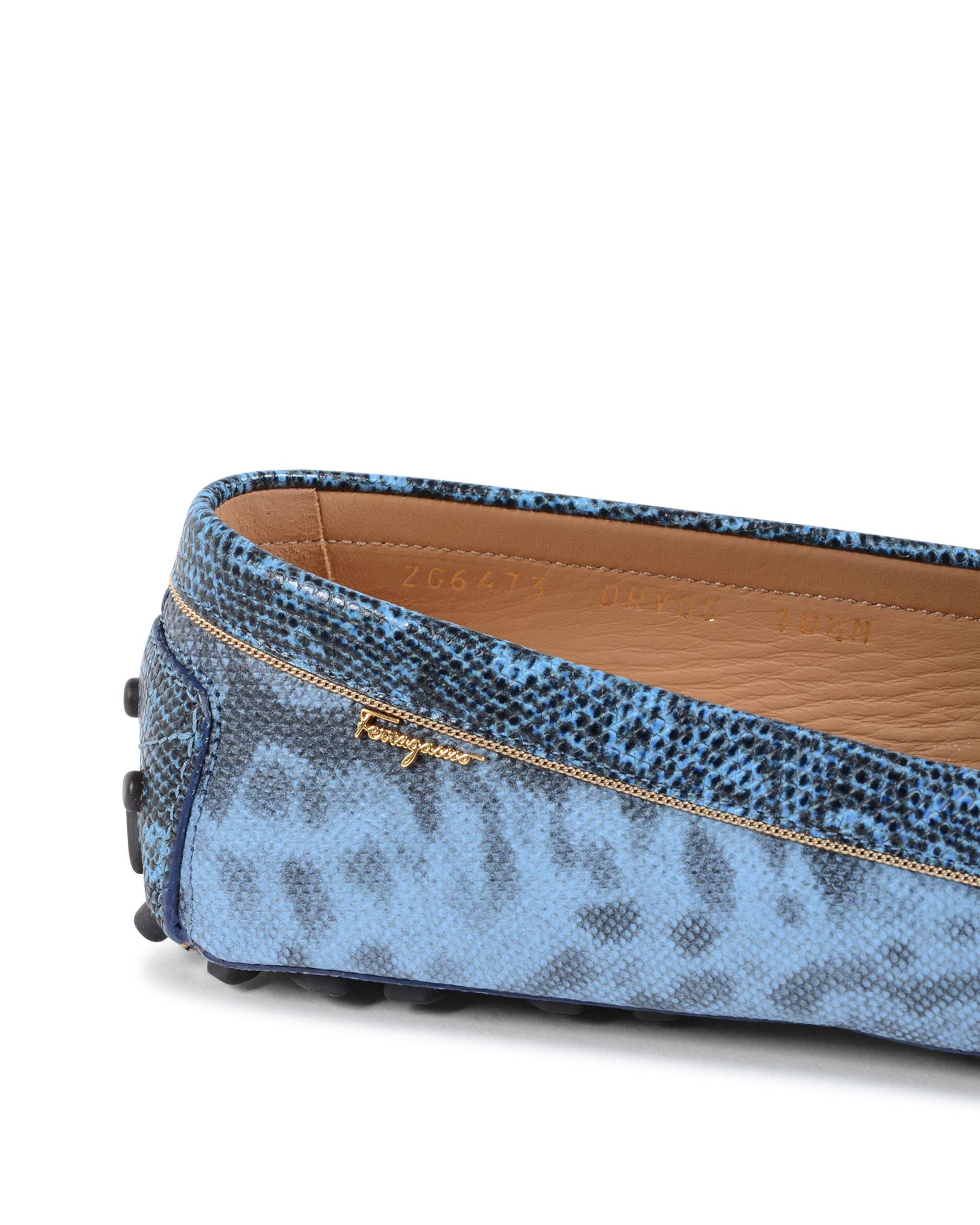 Mocasines Salvatore Ferragamo para mujer azul claro MOVIE LUX