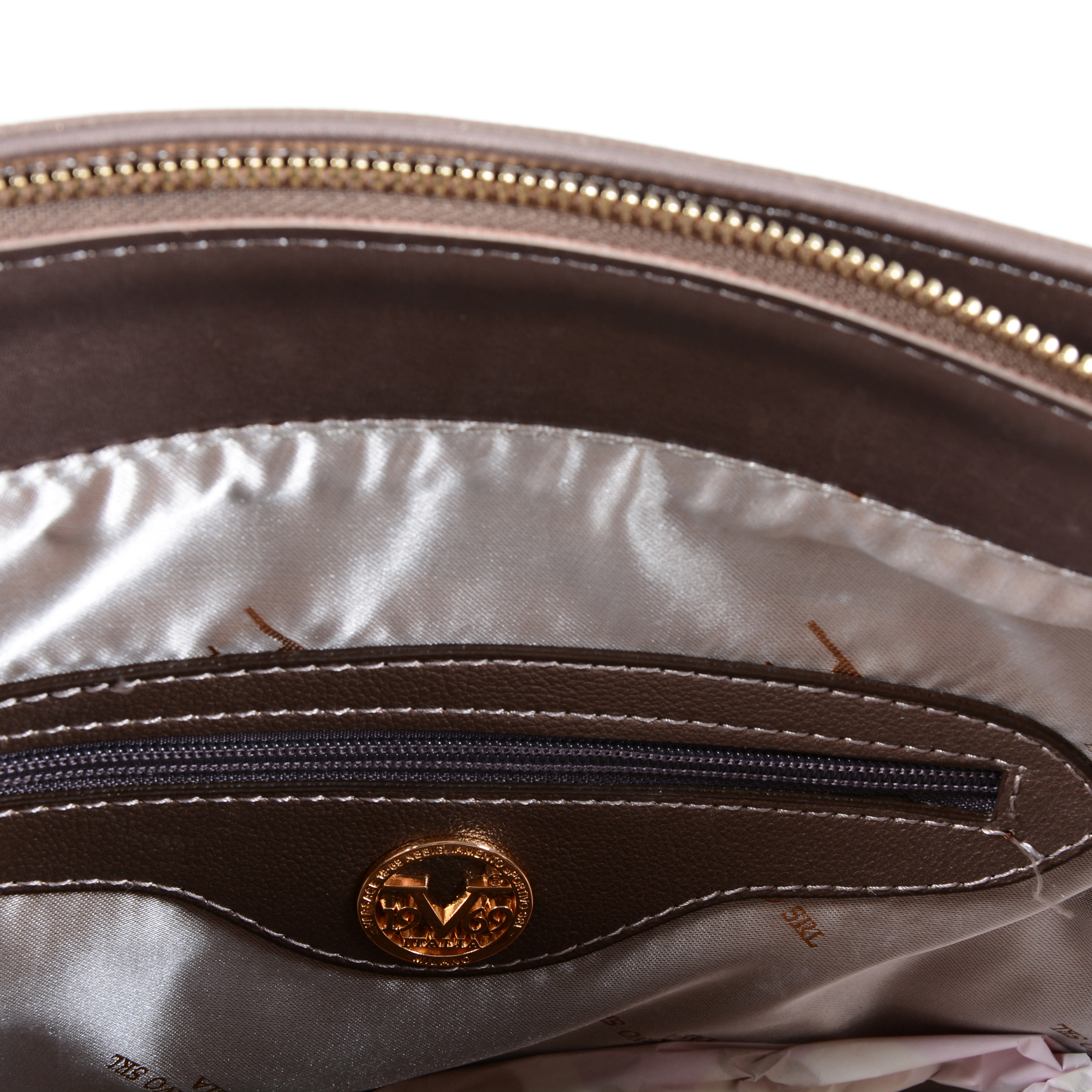 V 1969 Italia Womens Handbag Gold PORTO