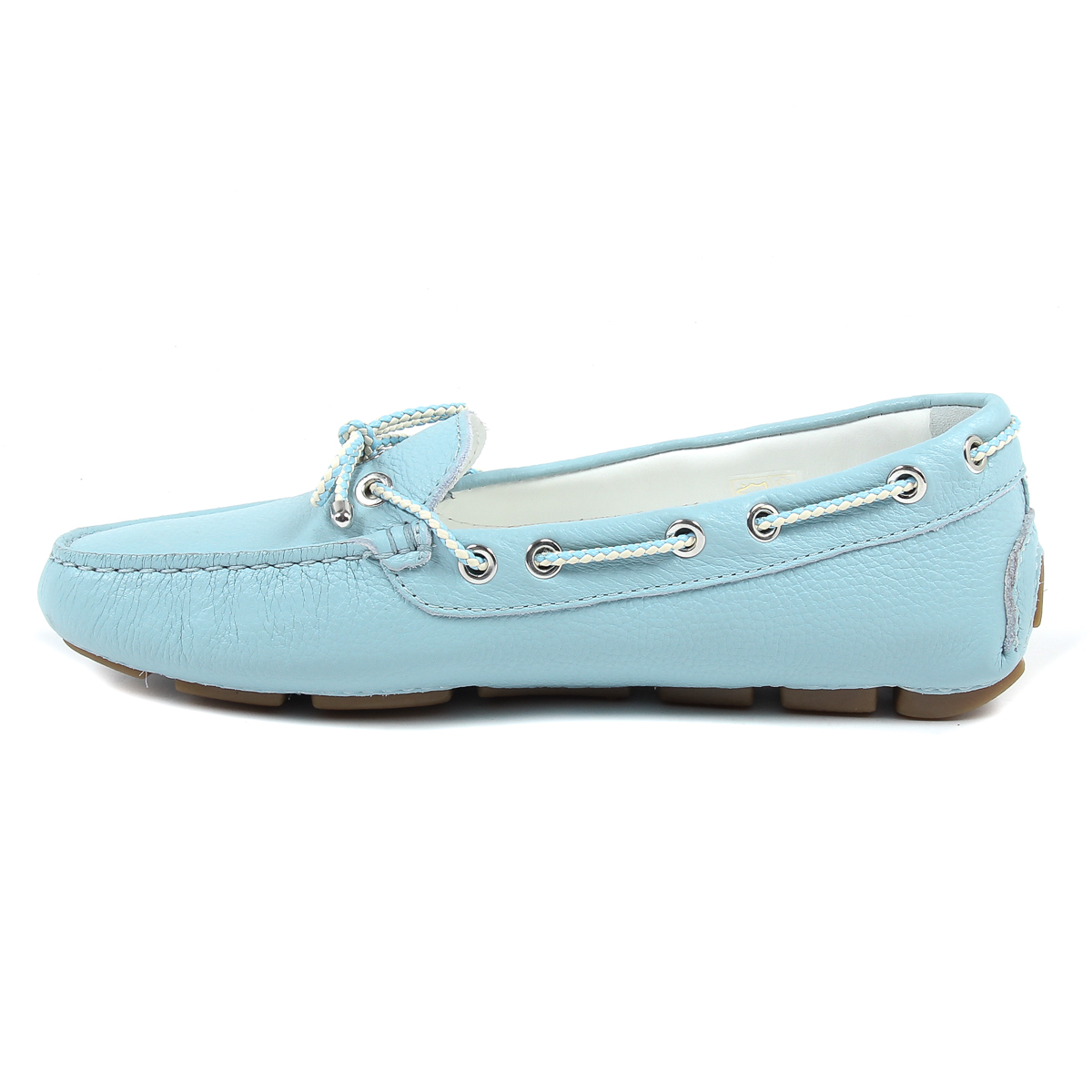 Mocasín V 1969 Italia para mujer azul claro EMILIA