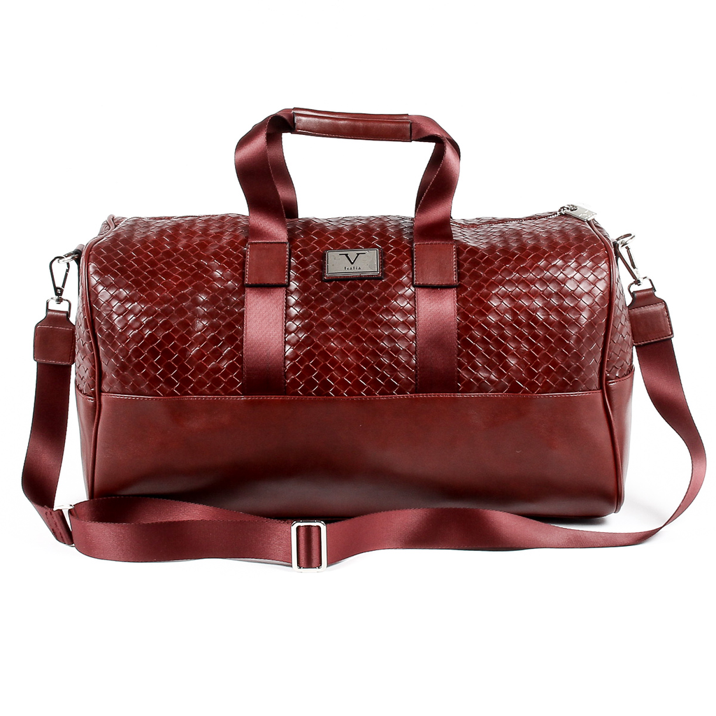 Bolso de mano para hombre V 1969 Italia, color rojo oscuro, JEFF