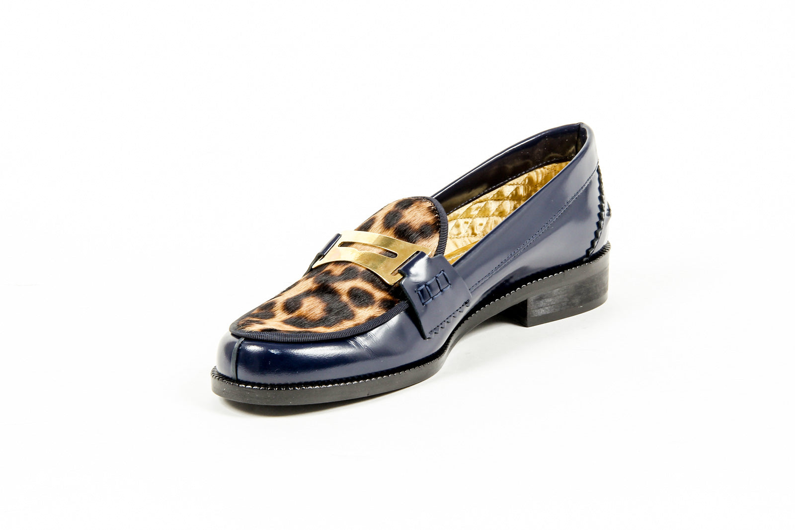 Mocasín Mujer Avec Moderation FRIDA AZUL LEOPARDO