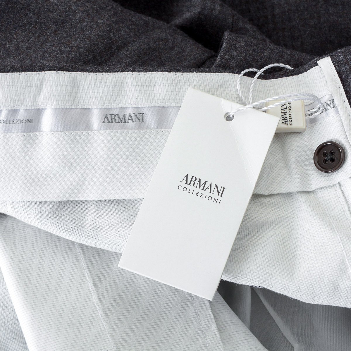 Armani Collezioni Mens Pants Grey