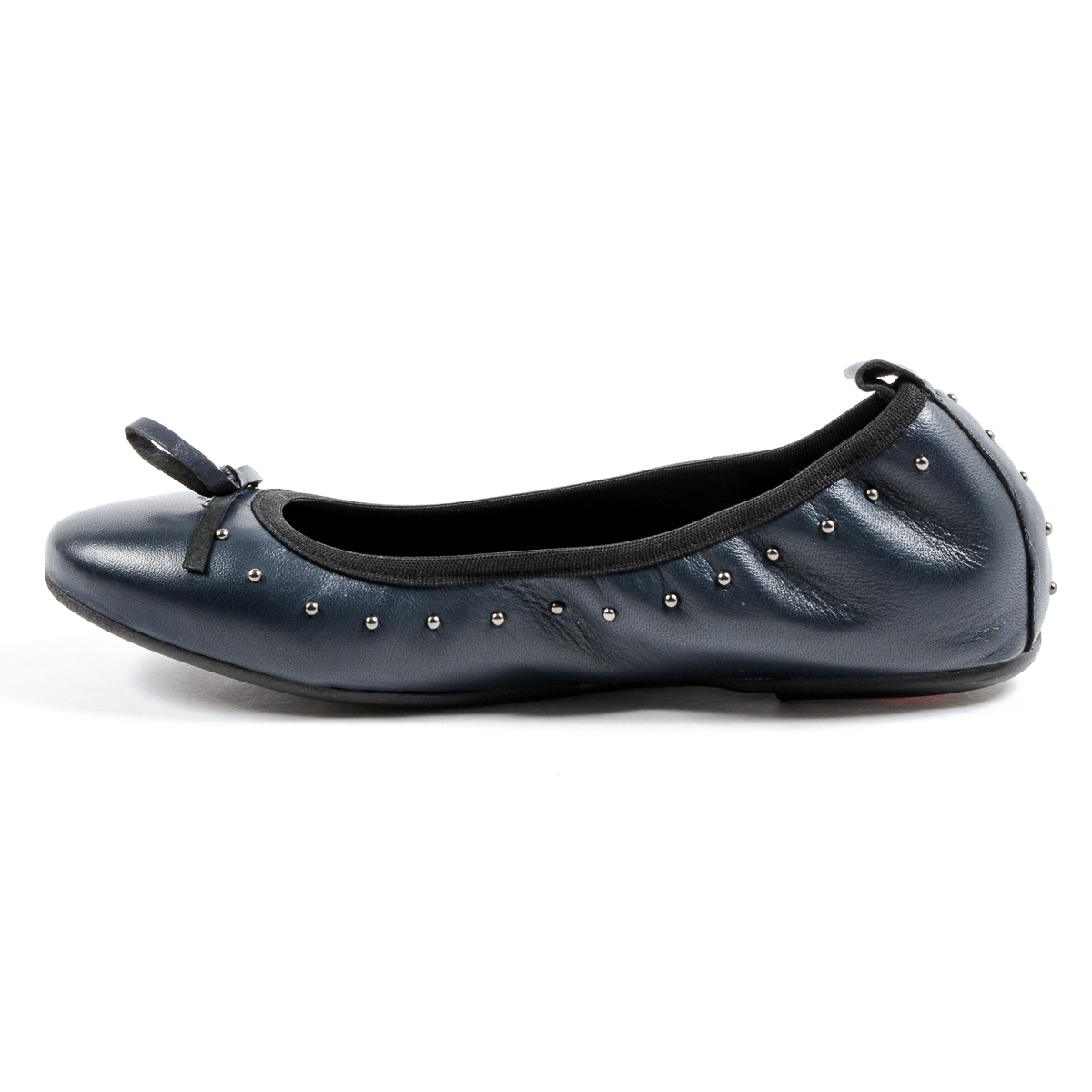 Andrew Charles Womens Soft Ballerina Dark Blue ALICIA