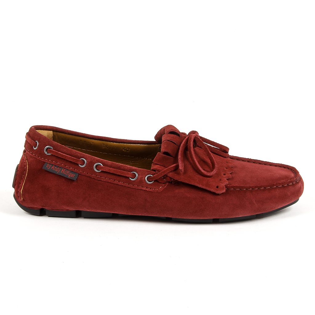 Mocasín Andrew Charles para hombre, color rojo JETT