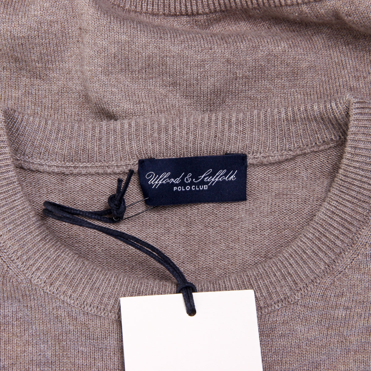 Suéter de hombre Ufford & Suffolk Polo Club de manga larga y cuello redondo PULLRUS100 VISON