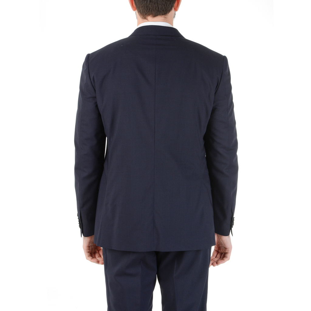Traje Corneliani para hombre, manga larga, azul oscuro, talla Super 140