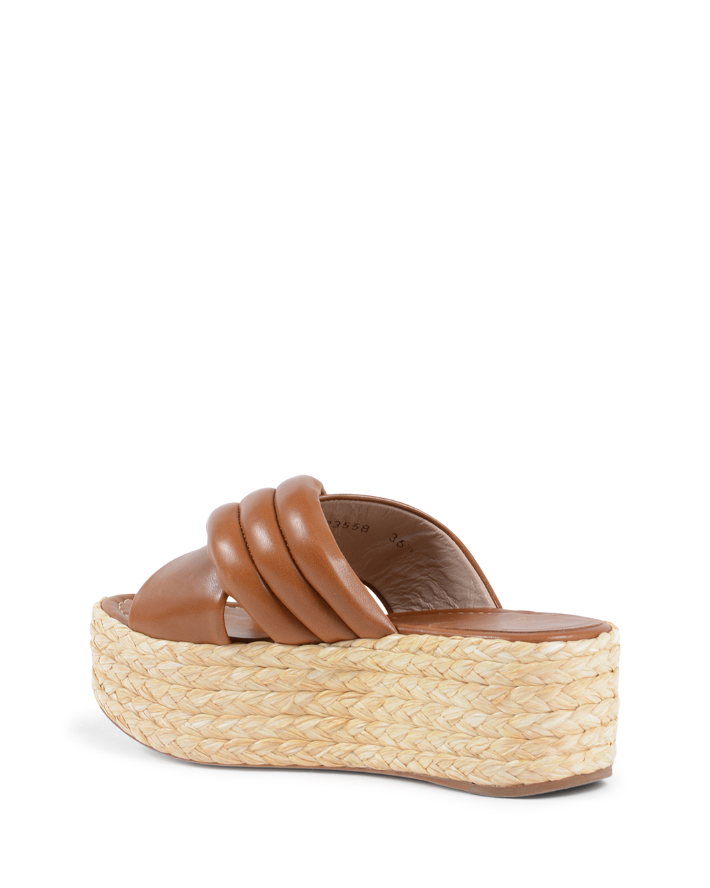 Stuart Weitzman Sandalia de plataforma para mujer color tostado PUFFTOPRAFFIA