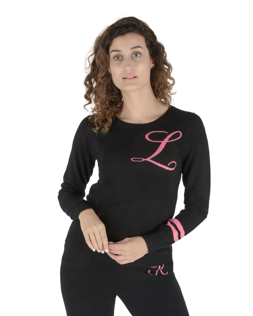 Suéter de cuello redondo Dee Ocleppo STOCKBRIDGE NEGRO L