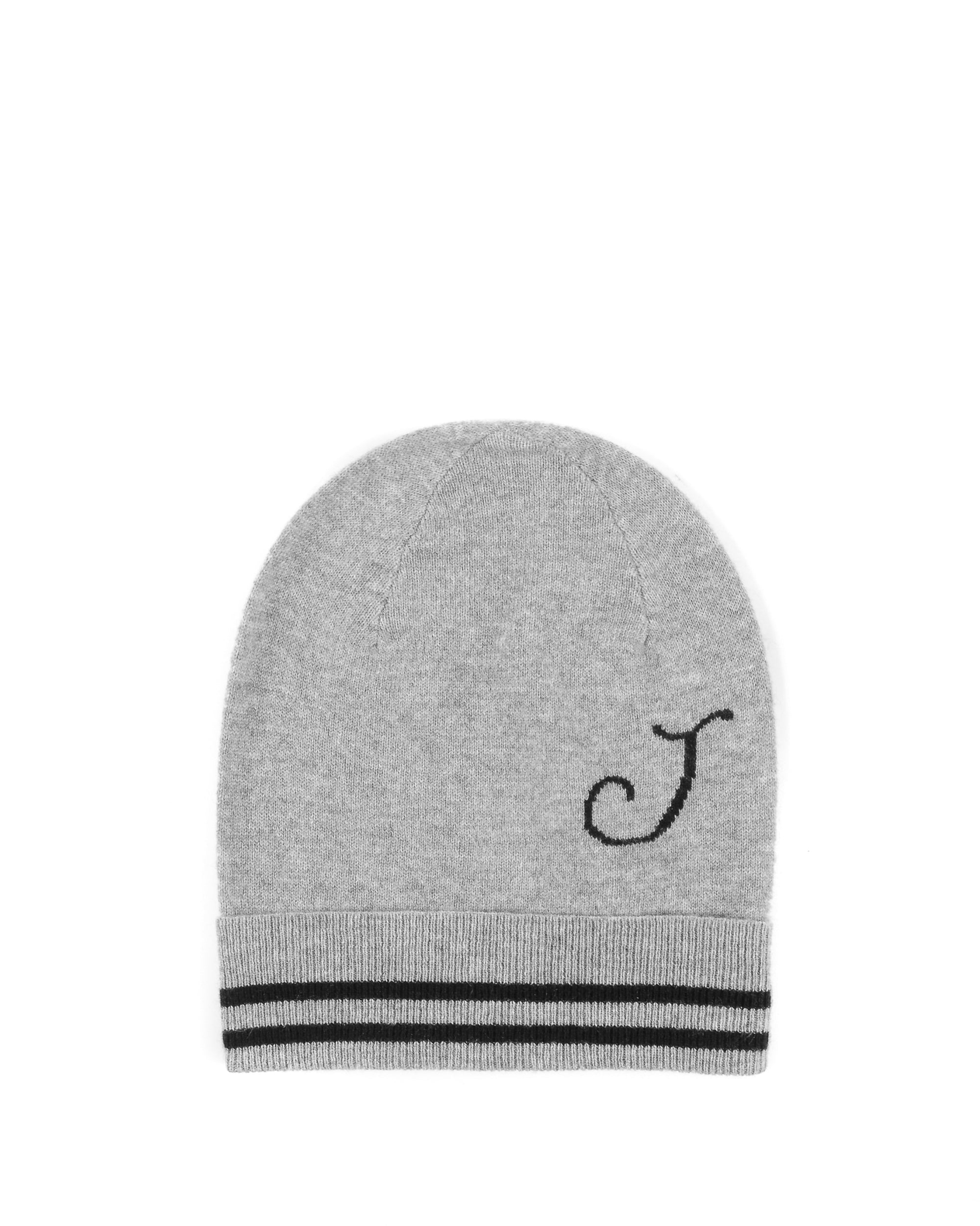 Gorro de cachemira con monograma - Gris