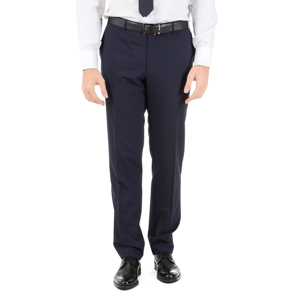 Traje Corneliani para hombre, manga larga, azul oscuro, talla Super 140
