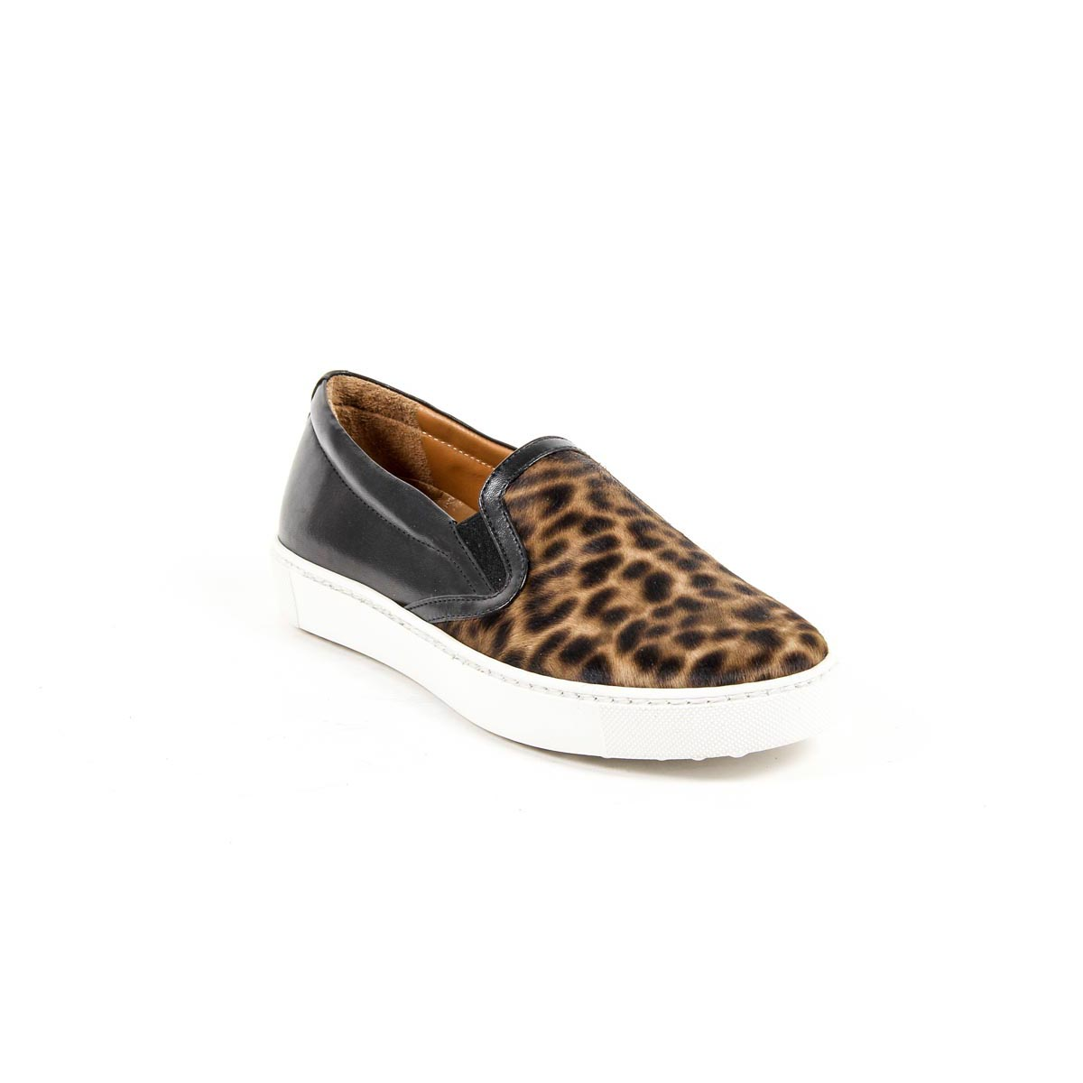 V 1969 Italia Zapatillas sin cordones para mujer 312090 PONY LEO/NAPPA NERO