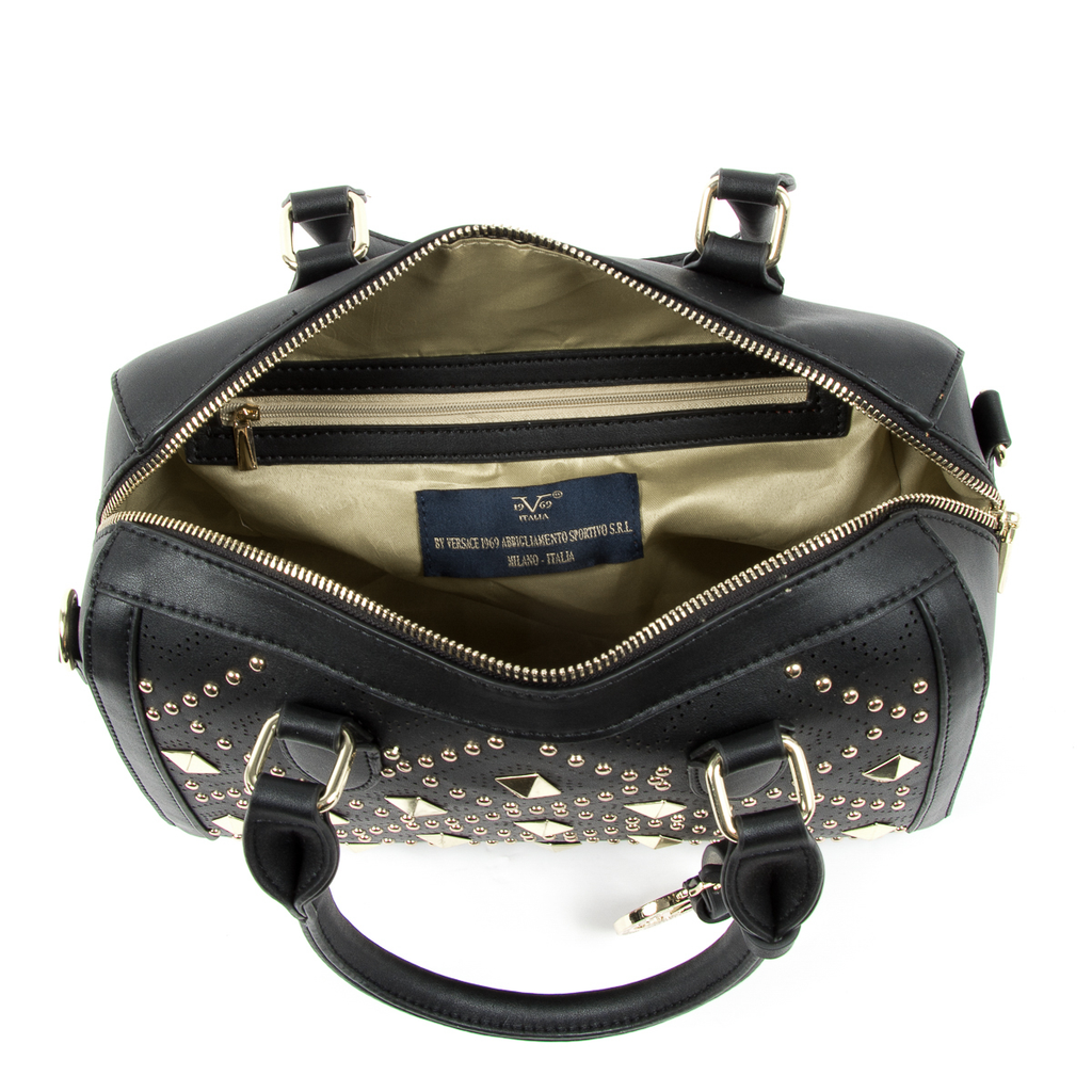 Bolso de mano para mujer V 1969 Italia negro CLAIRE