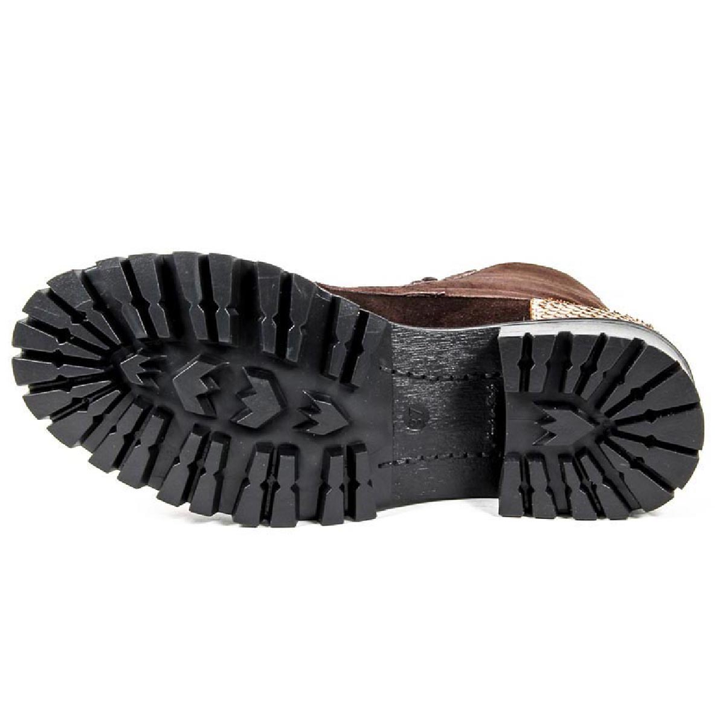 Bota corta para mujer V 1969 Italia B1476 VELOUR TDM PITONE BRONZO