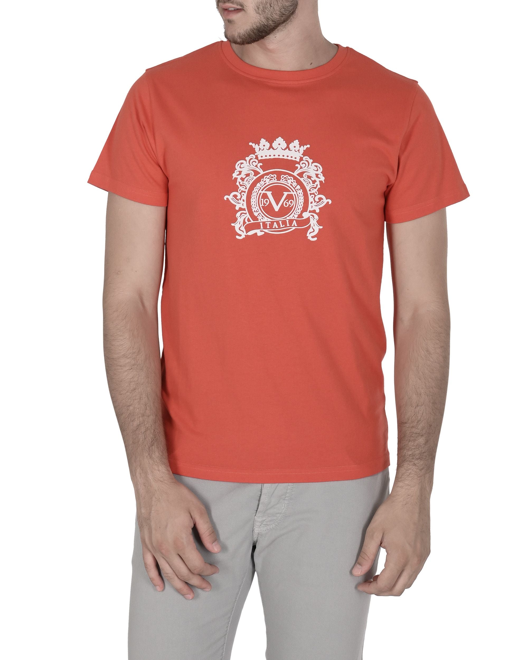 19V69 Italia Mens T-Shirt VSC1MTS02 GRENADINE