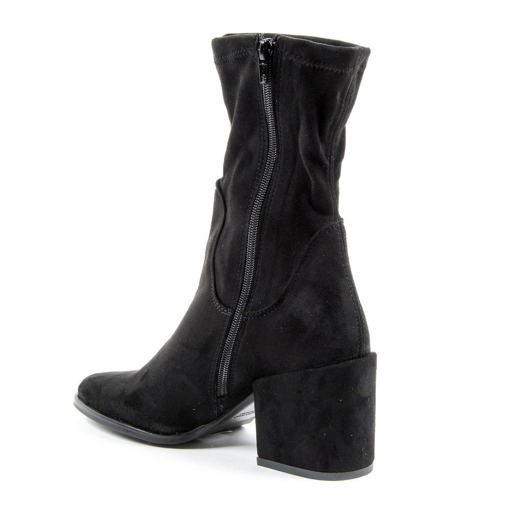 Andrew Charles Womens Short Boot Black JONI