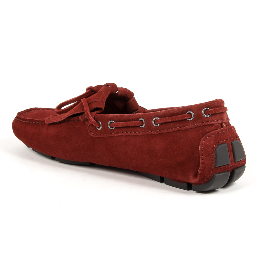Mocasín Andrew Charles para hombre, color rojo JETT