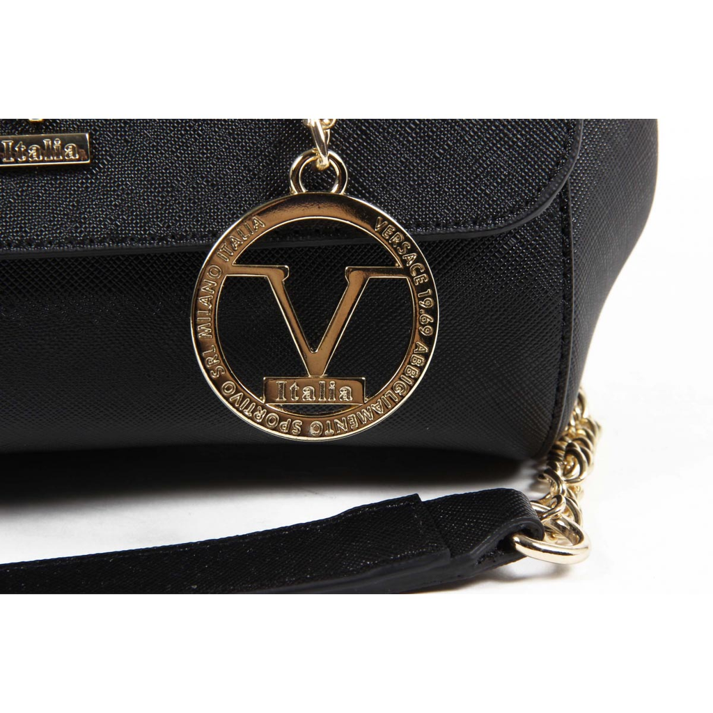 Bolso de mano para mujer V 1969 Italia VE014 NEGRO