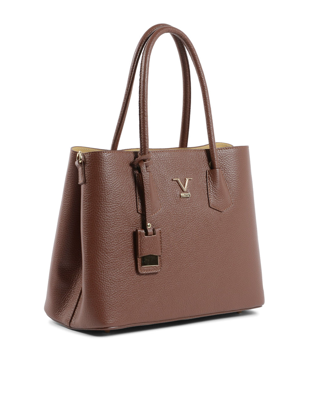 V Italia Womens Handbag Dark Brown 10510 DOLLARO BRUCIATO