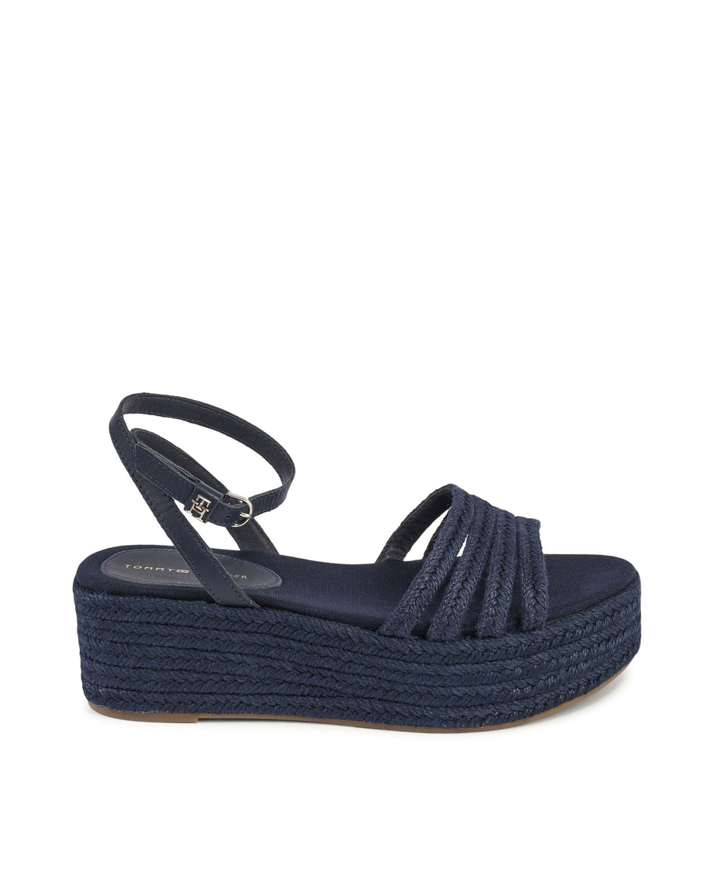 Tommy Hilfiger - Sandalias de cuña para mujer, color azul, FW0FW07218DW6