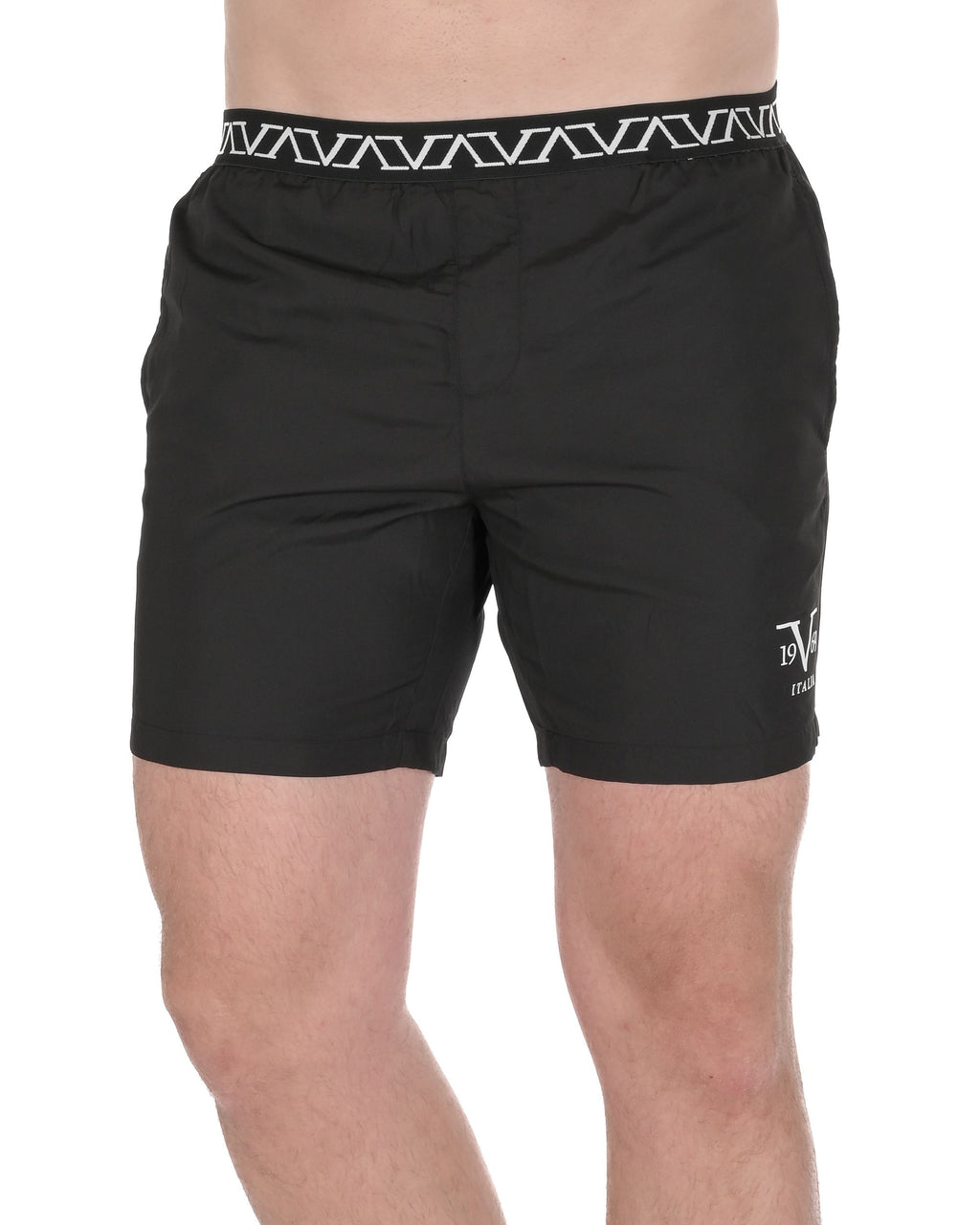 19V69 Italia Mens Swimwear Trunk VSC1MBM07 BLACK