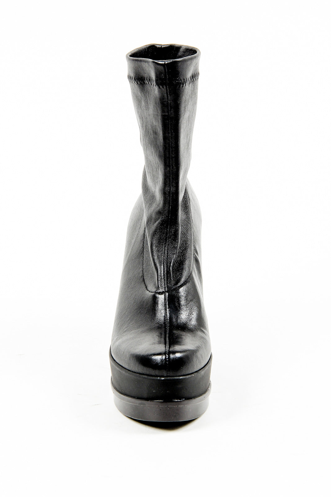 Robert Clergerie Paris Botas cortas de cuña para mujer SOUZIJ AGNEAU STRETCH NOIR DBL NR