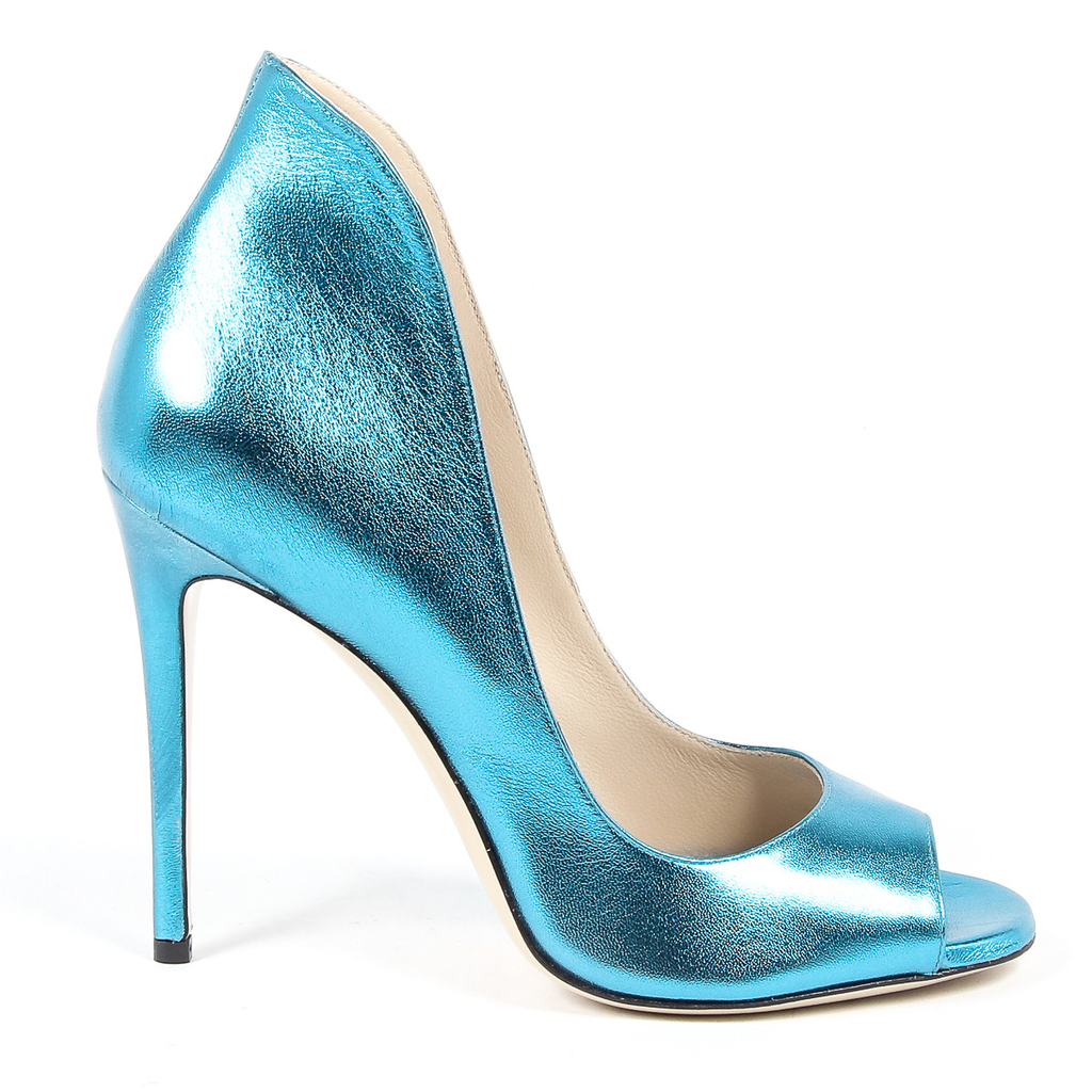 Andrew Charles Womens Pump Open Toe Light Blue DAFNE