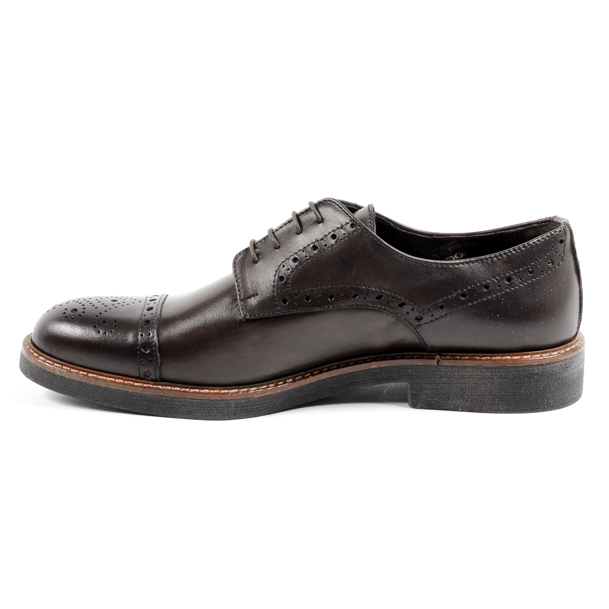Andrew Charles Mens Brogue Shoe Brown LOU