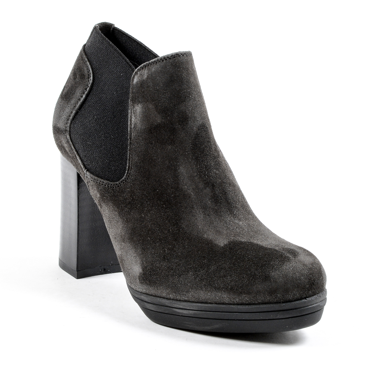 V 1969 Italia - Botines de tacón para mujer, color gris oscuro, GRACY