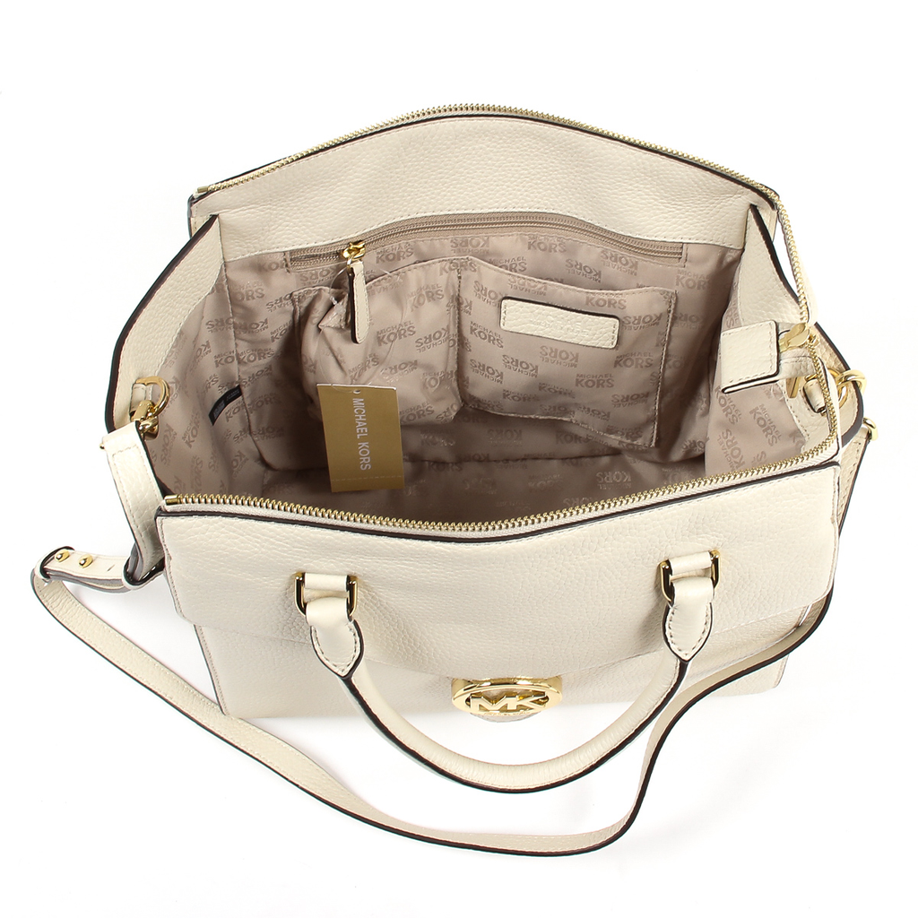 Michael Kors Womens Handbag VANNA 35T7GV3S3L ECRU