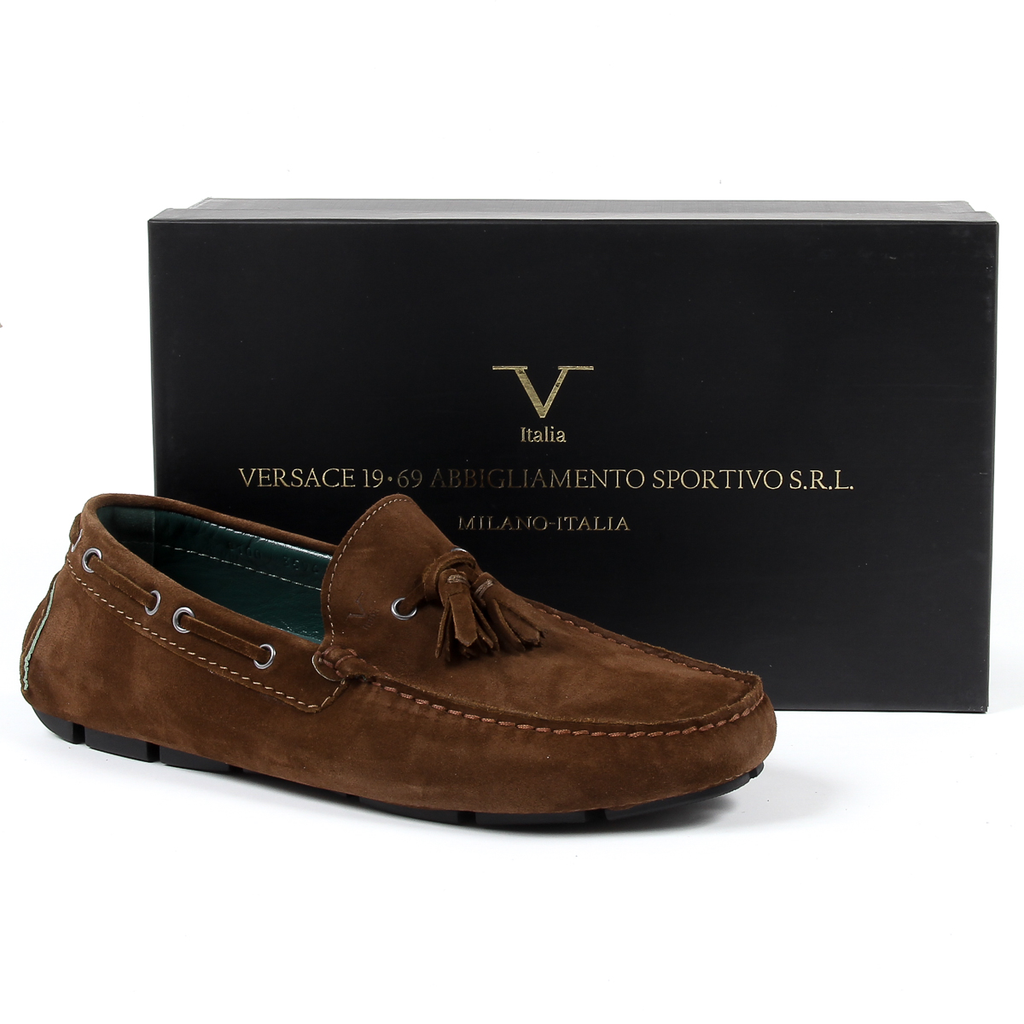 Mocasines V 1969 Italia para hombre, color marrón, Jeremy