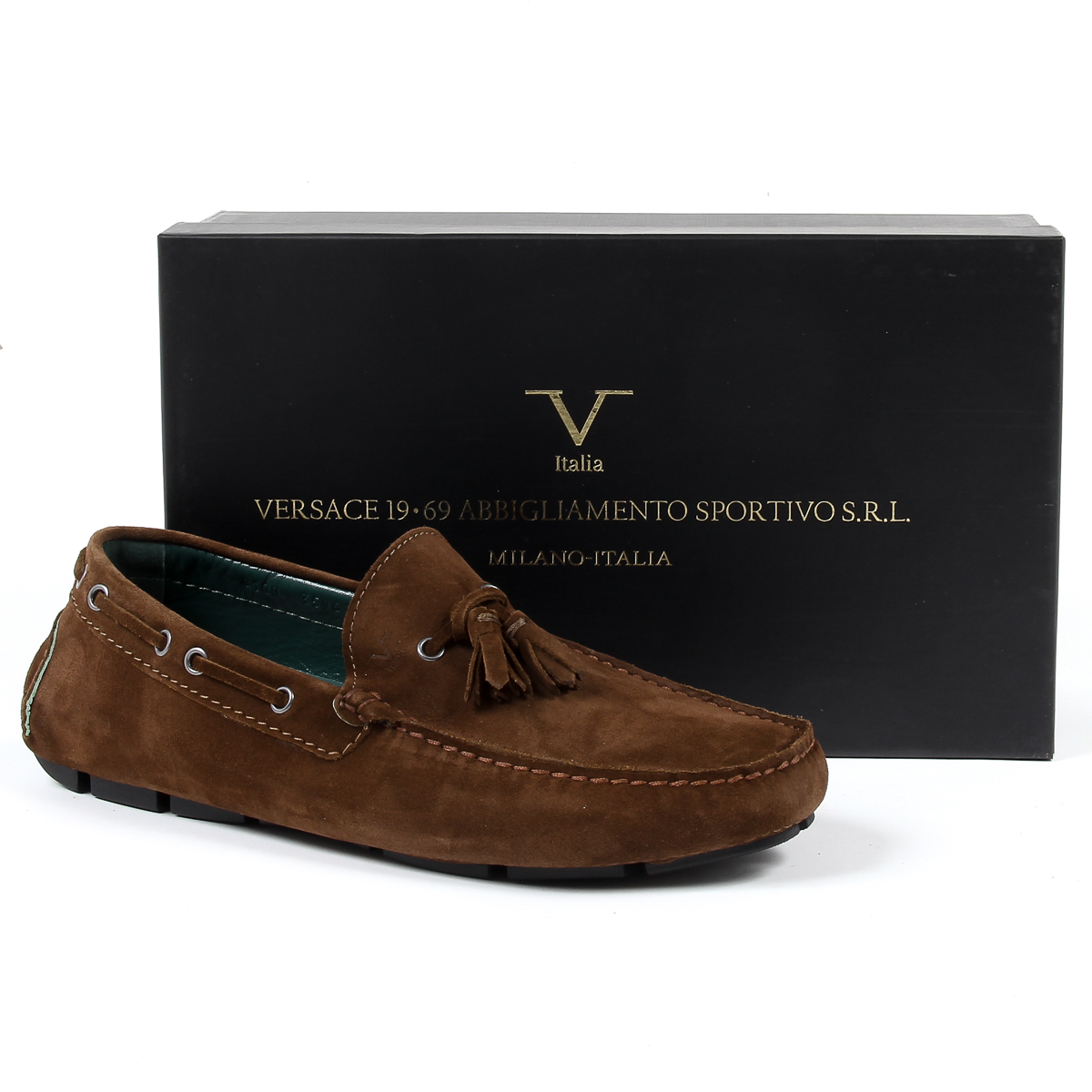 Mocasines V 1969 Italia para hombre, color marrón, Jeremy