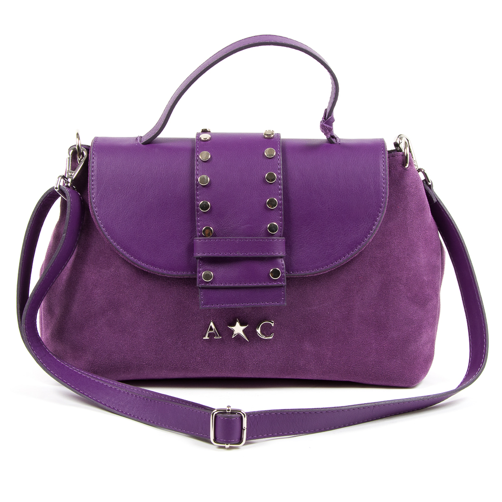 Bolso de mano para mujer Andrew Charles morado ROSS