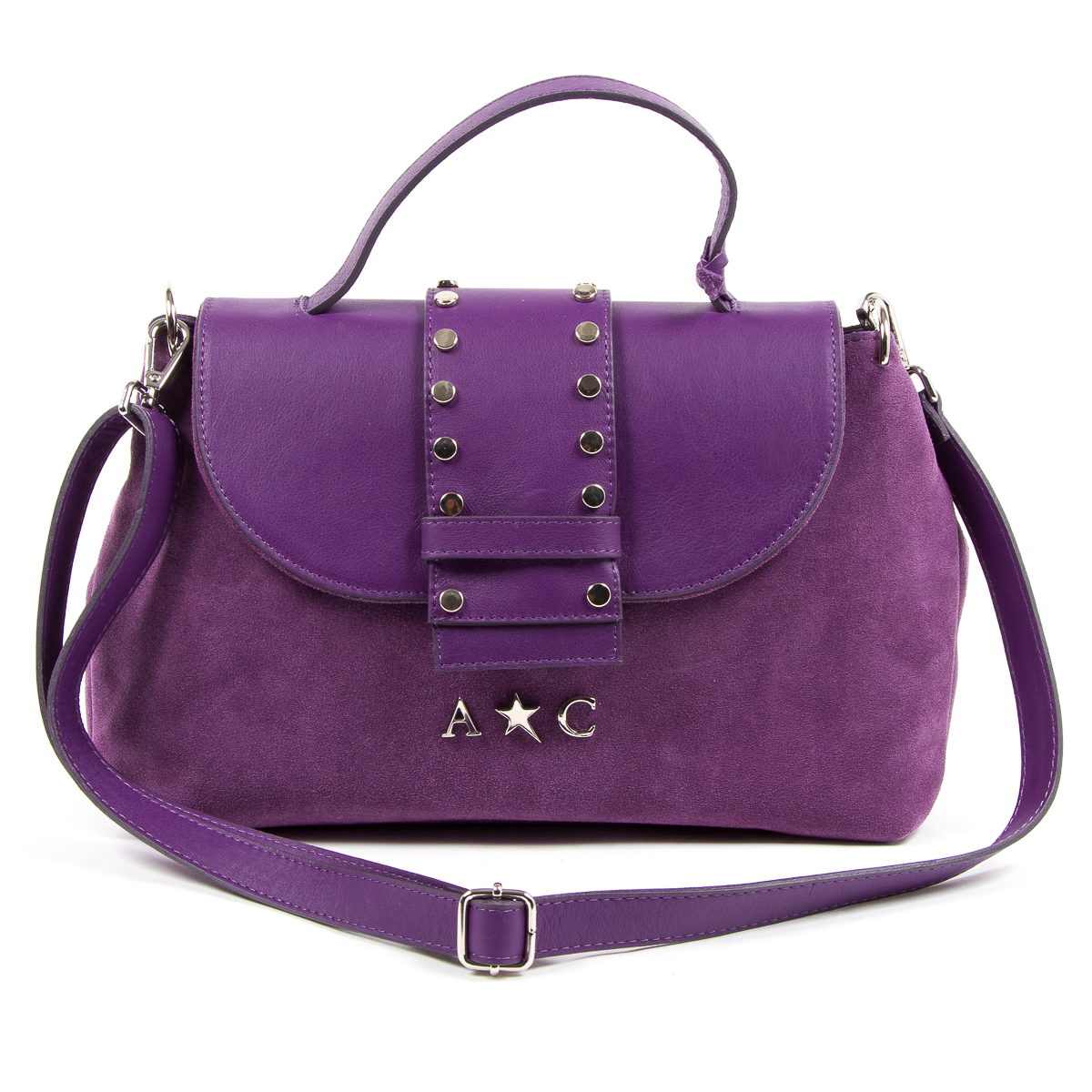 Bolso de mano para mujer Andrew Charles morado ROSS