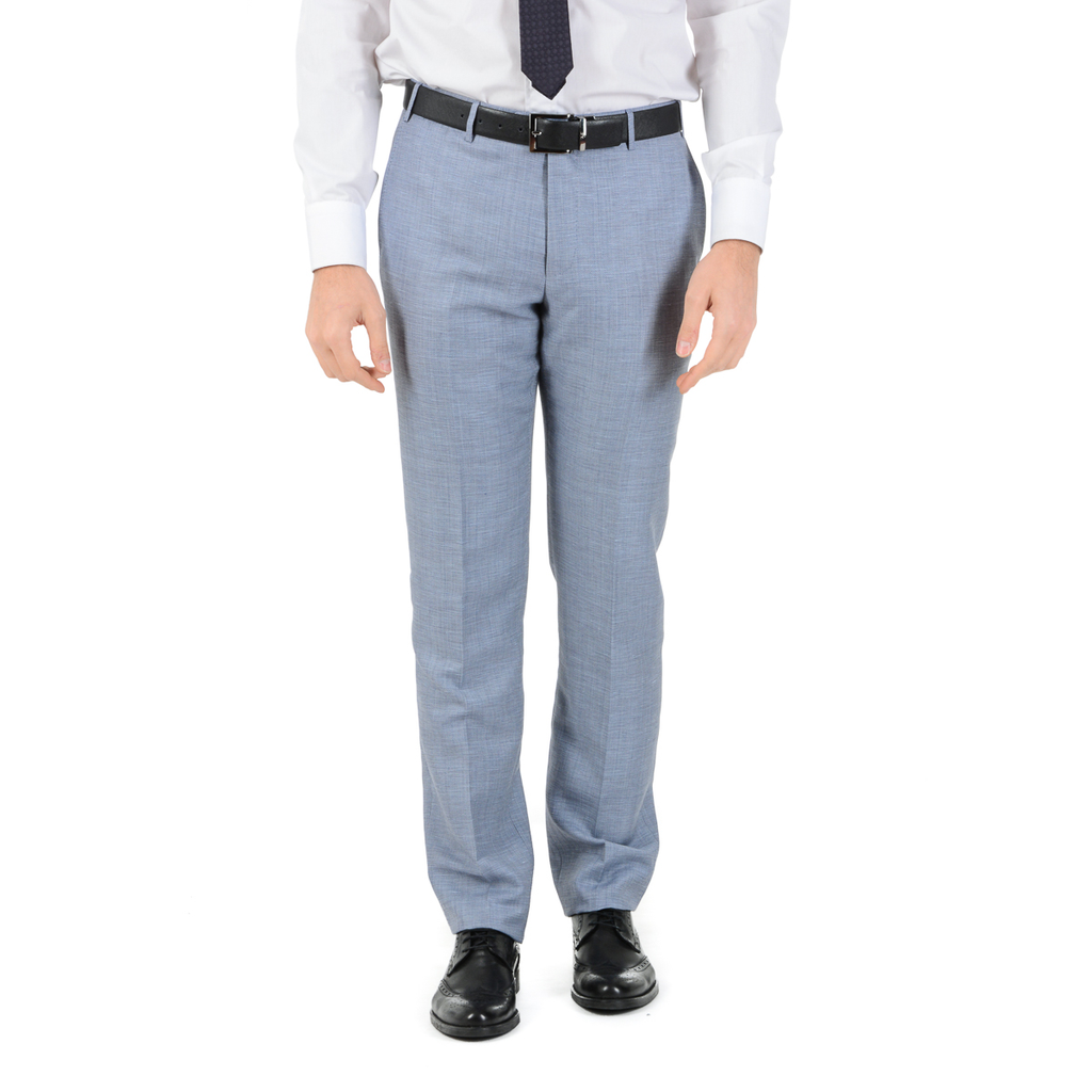 Corneliani Mens Suit Long Sleeves Light Blue
