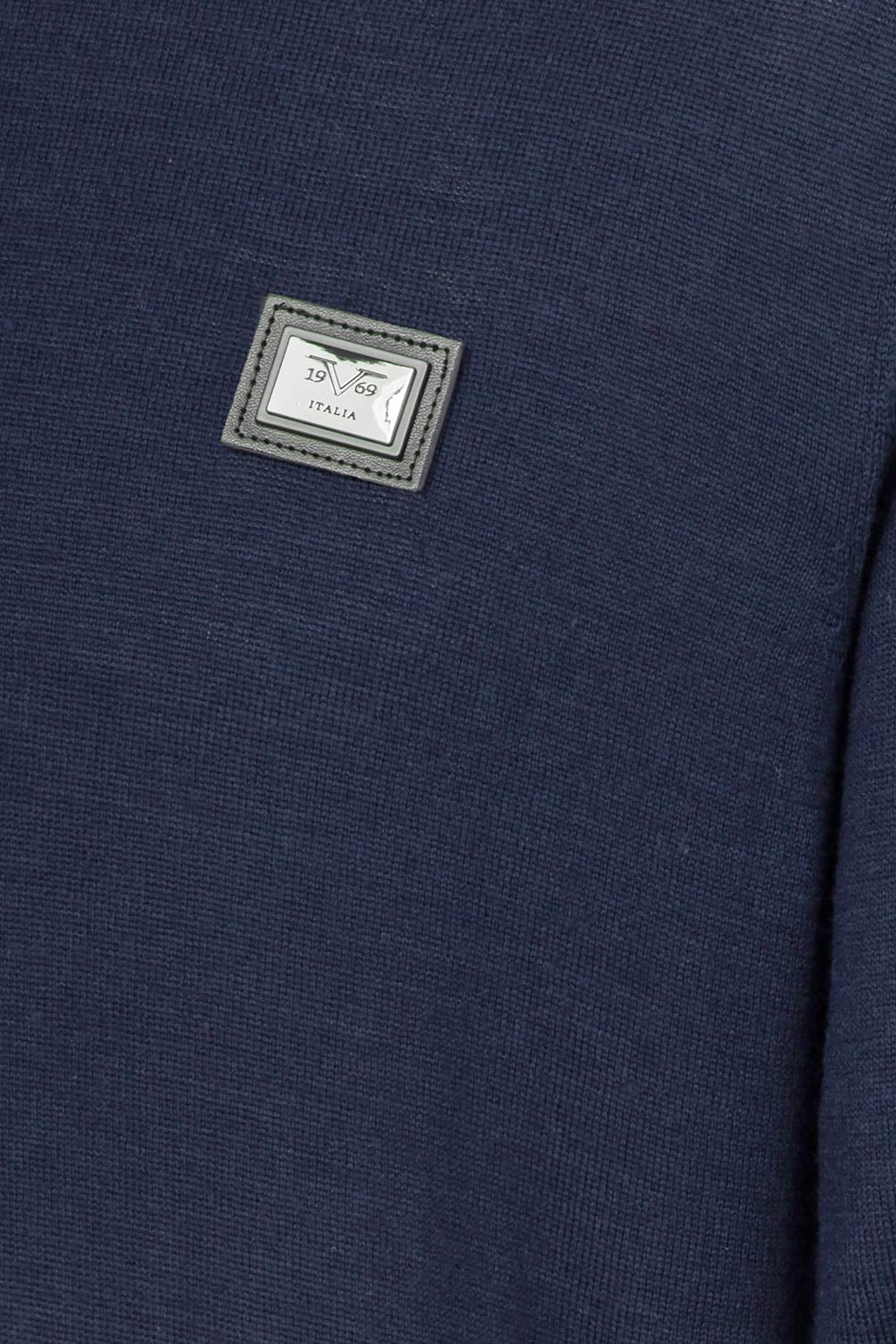 Suéter italiano para hombre 19V69 Azul marino MATTHIAS AZUL MARINO