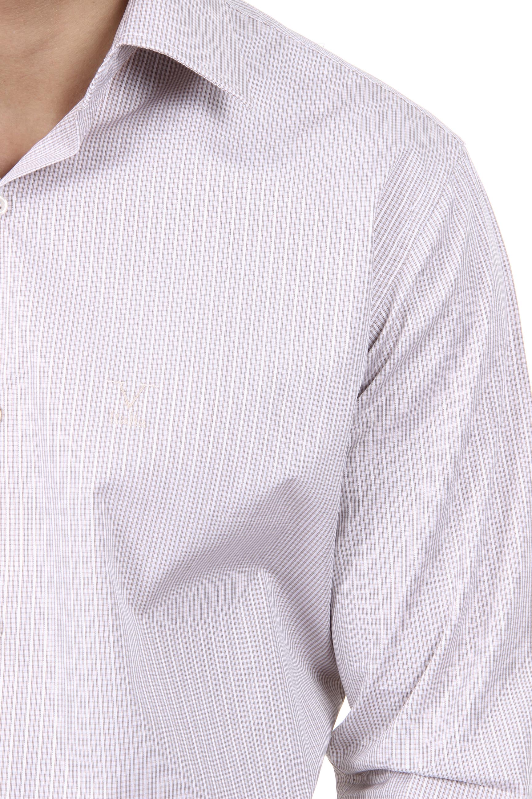 Camisa clásica moderna de corte italiano para hombre V 1969, talla 377, VAR. 213