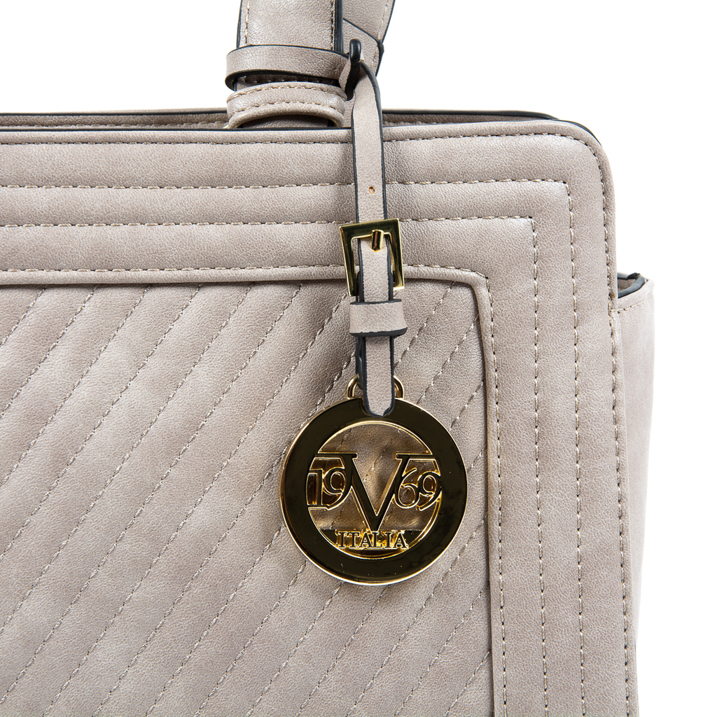 Bolso de mano para mujer V 1969 Italia Gris CRISTINA