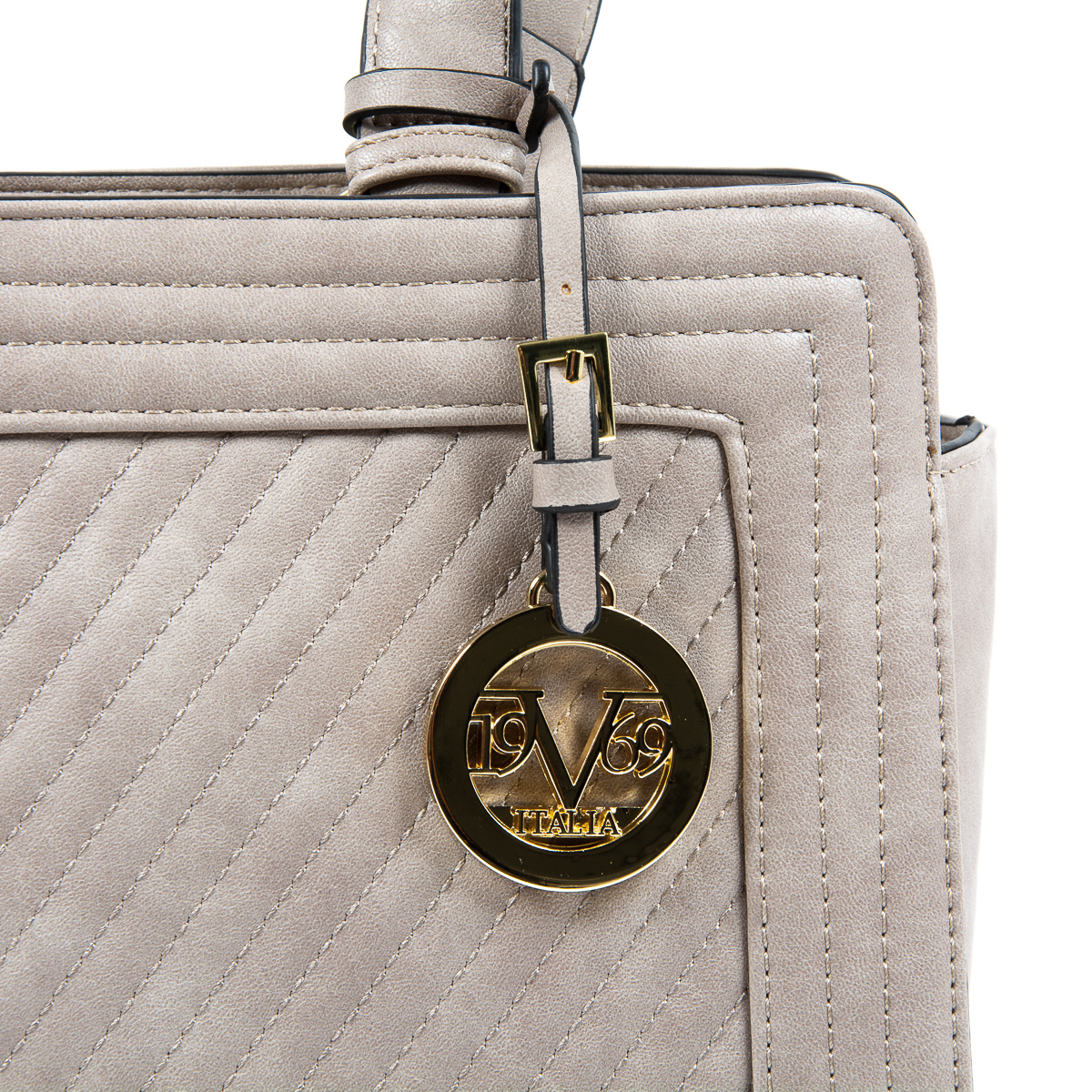Bolso de mano para mujer V 1969 Italia Gris CRISTINA