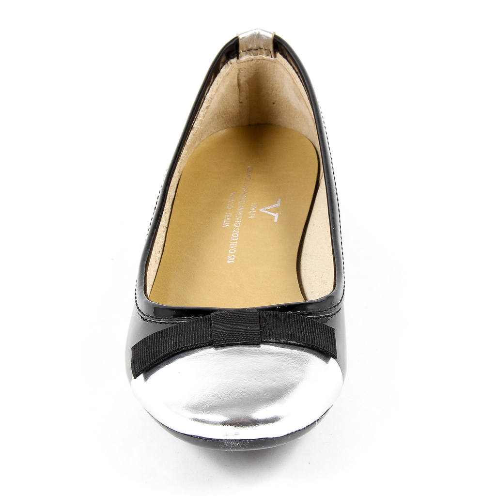 V 1969 Italia Womens Ballerina Black GEMMA