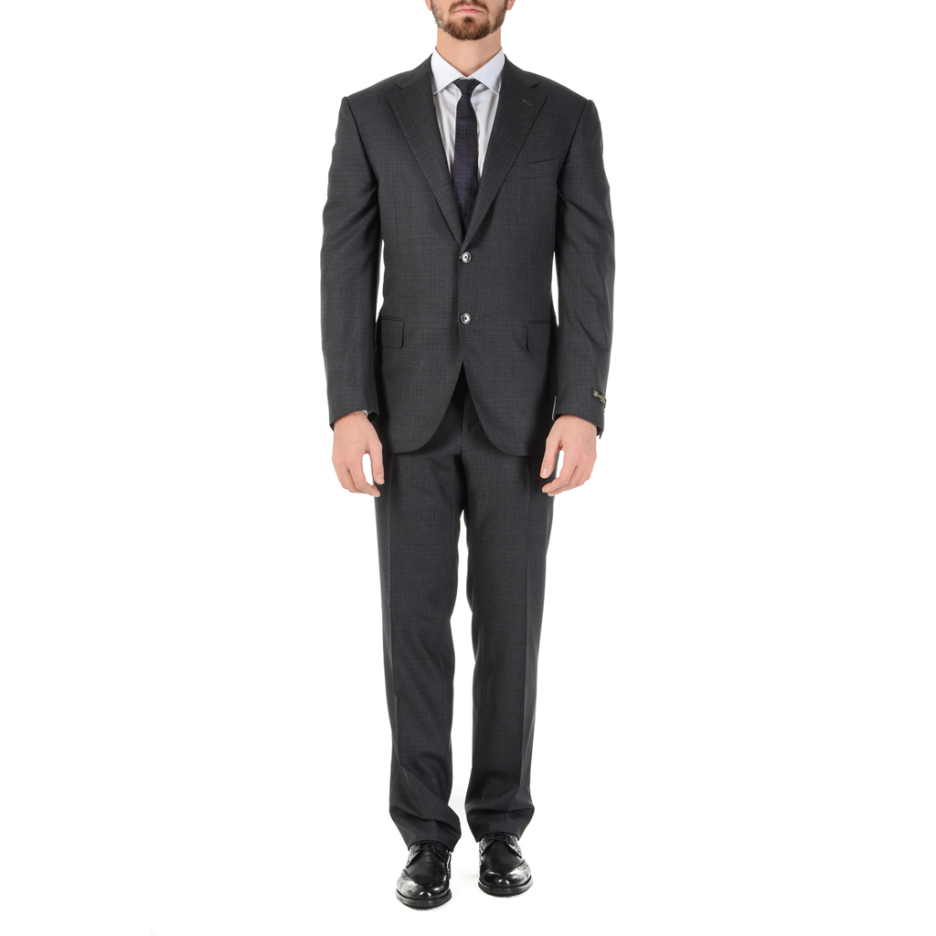 Corneliani Mens Suit Long Sleeves Dark Blue Super 160's
